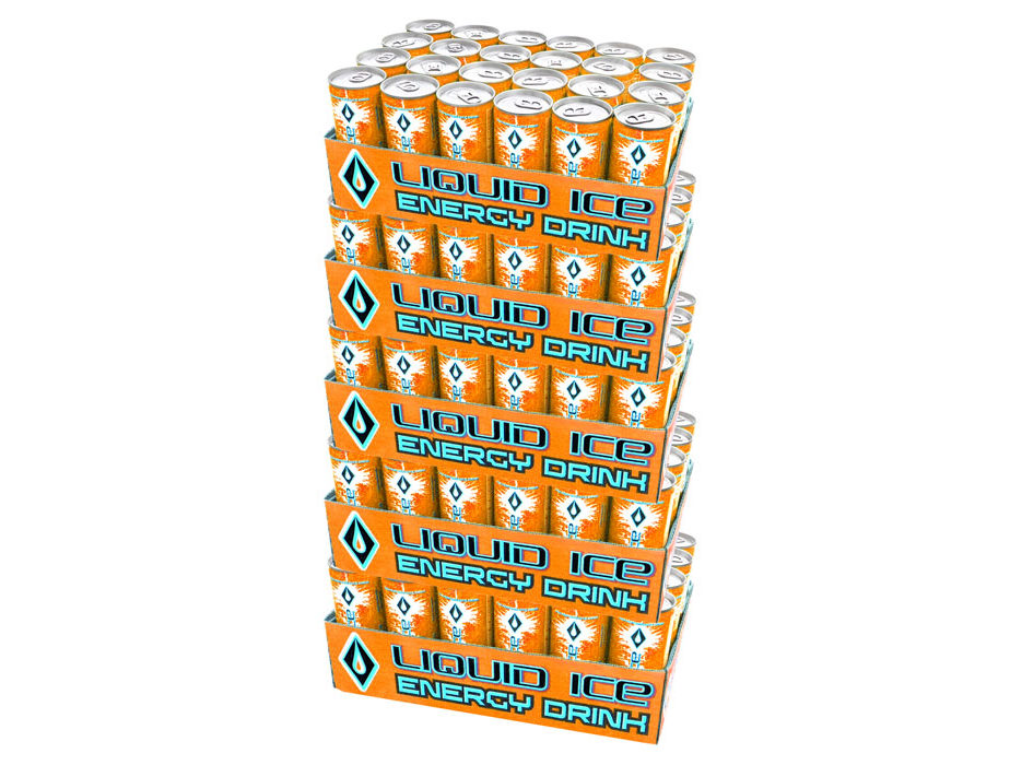 Orange Liquid Ice Energy Five Pack